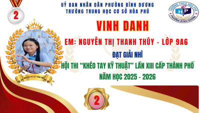 Vinh danh học sinh đạt giải hội thi " Khéo tay kỹ thuật"  năm 2026