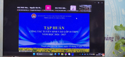 Tập huấn công tác tuyển sinh vào lớp 10 THPT năm học 2026-2027